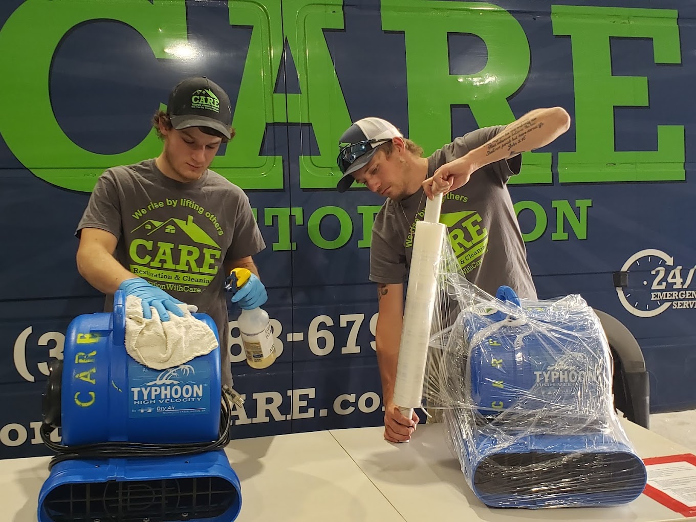 CARE Restoration crew