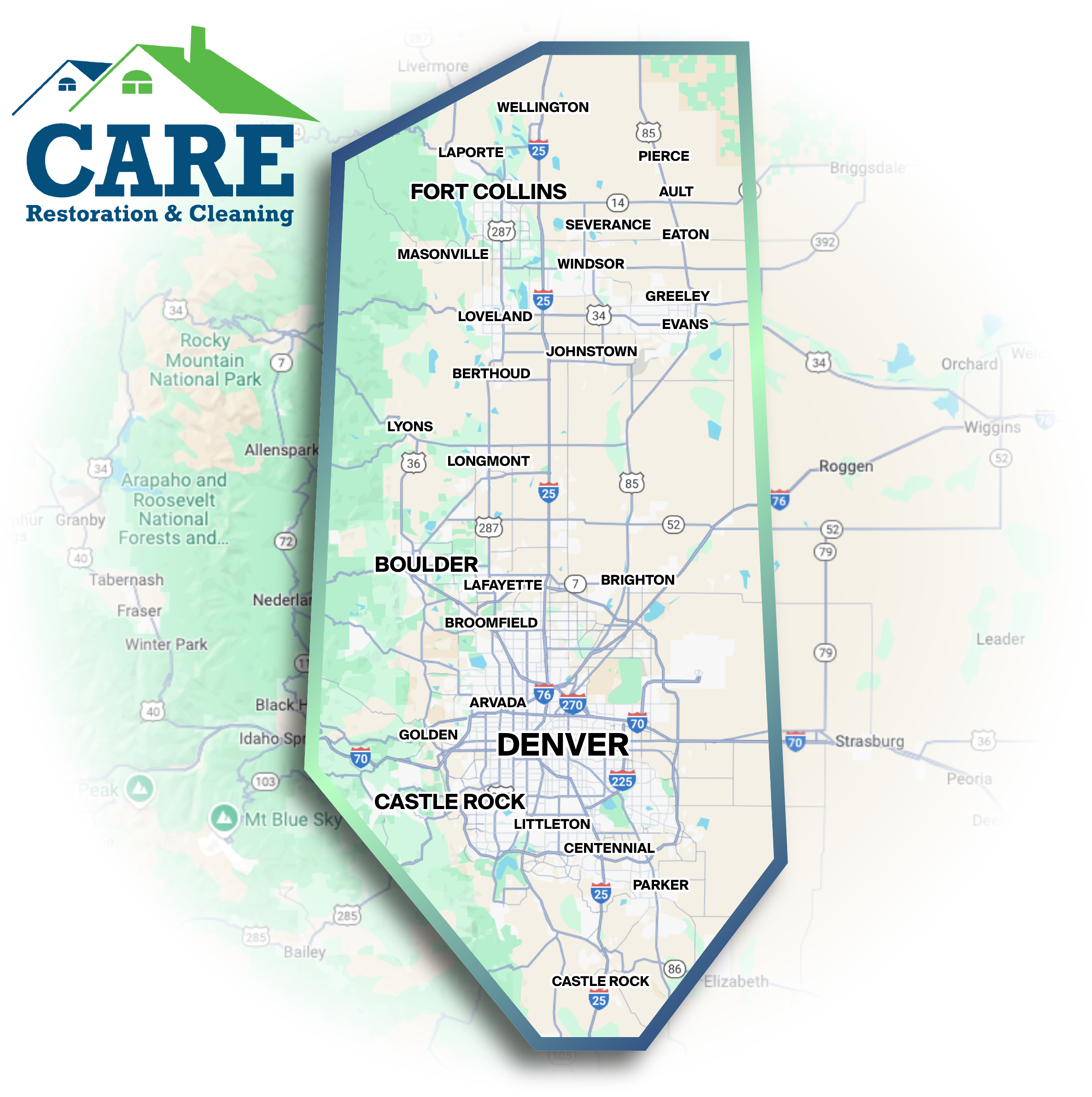 Service area map
